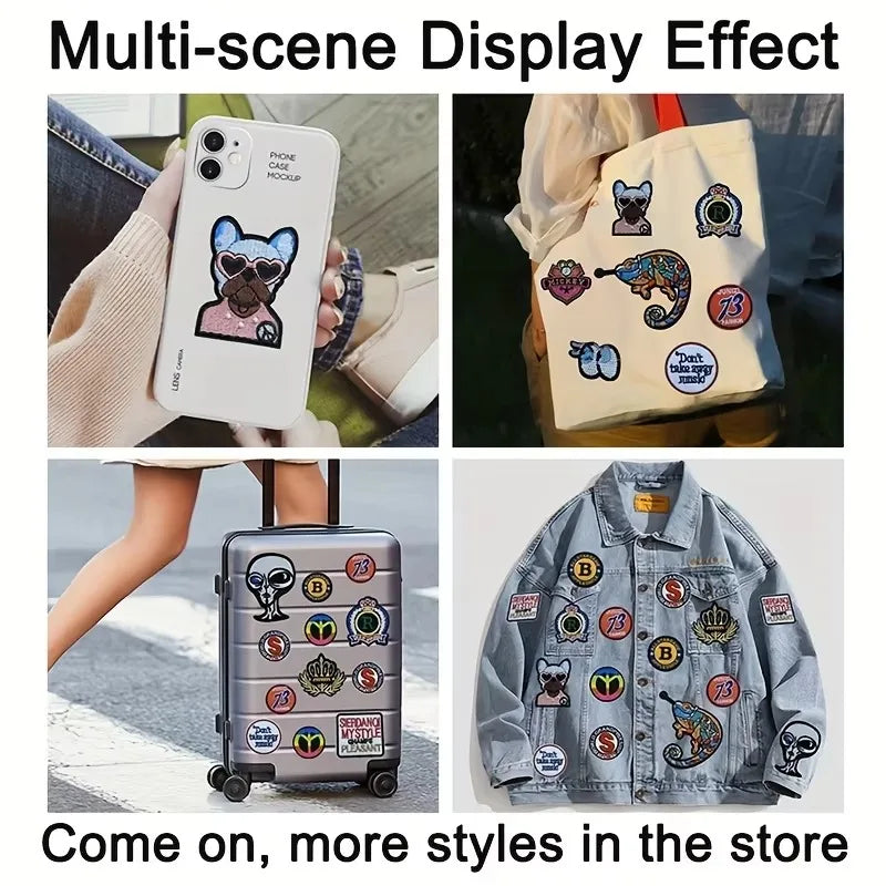Toppa ricamata Cat Cheshire Otaku Family Store, applique da sogno per abbigliamento e fai-da-te, con dettagli colorati e vivaci