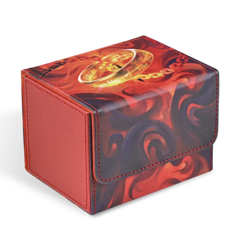 Scatola porta carte in similpelle PU Otaku Family Store, capacità di oltre 120 carte imbustate, elegante e compatta per giochi di carte