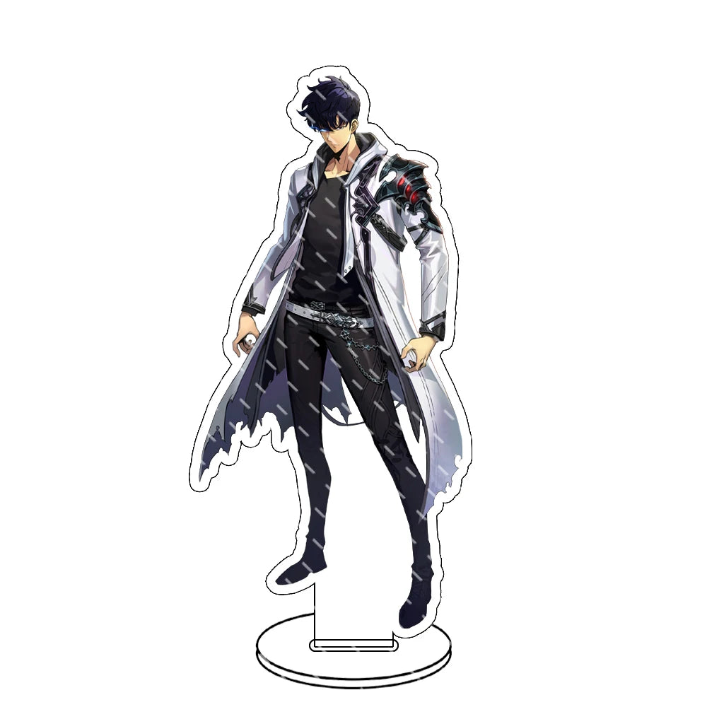 Supporto acrilico Solo Leveling Sung Jin-Woo gadget Otaku Family Store Online, decorativo con figura del personaggio.