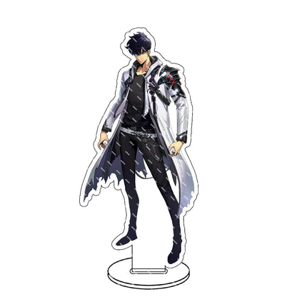 Supporto acrilico Solo Leveling Sung Jin-Woo gadget Otaku Family Store Online, decorativo con figura del personaggio.