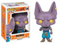 Figurine Funko POP Dragon Ball Z, Super Saiyan Goku, Vegeta, Trunks e Krillin su sfondo bianco.