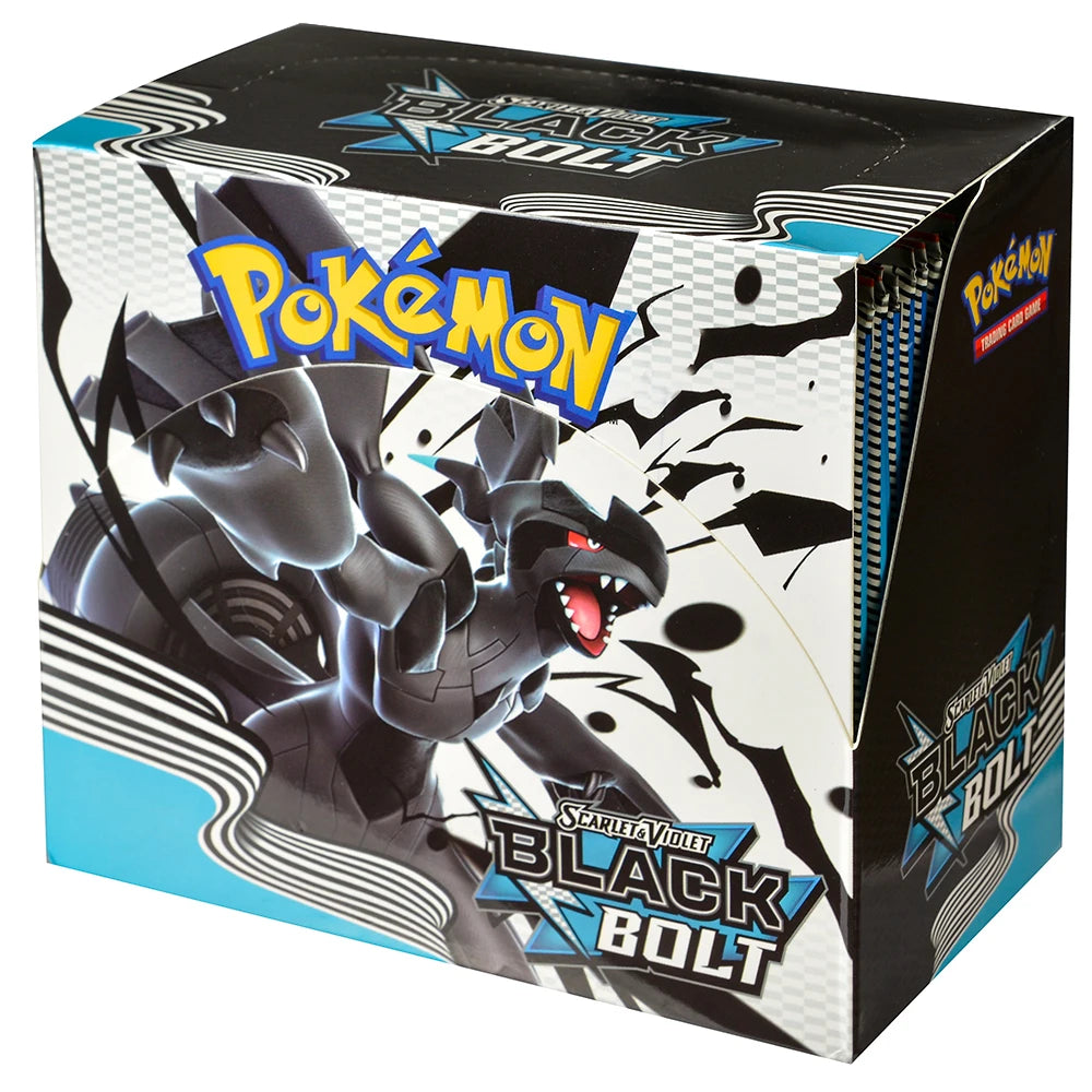 Scatola di carte Pokémon TCG Evolutions con 36 bustine da 10 carte ciascuna, totale 360 carte, in confezione colorata.