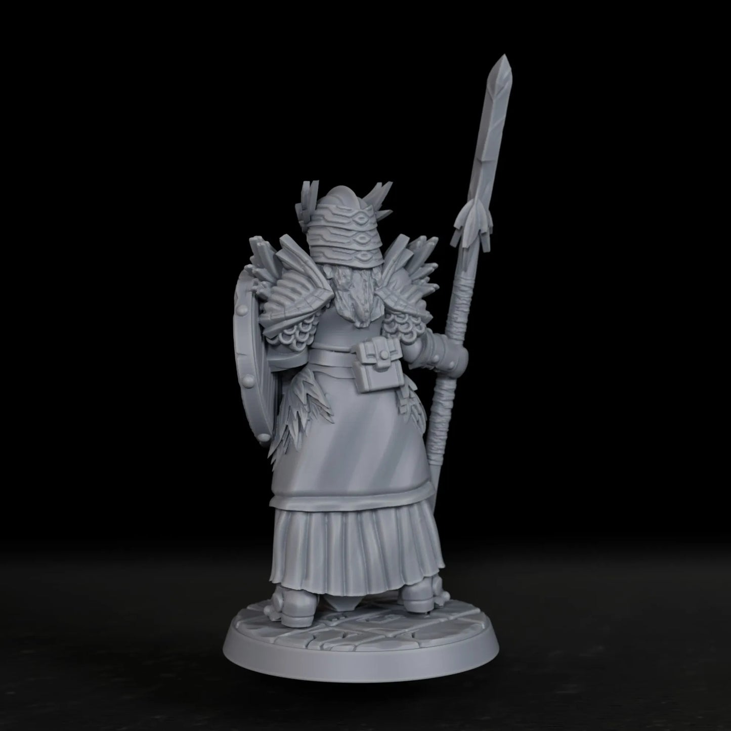 Miniatura di Valkyrie femminile per giochi di ruolo, figura da tavolo dettagliata, perfetta come regalo per appassionati di RPG.
