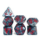 Set di dadi Roman Armor RPG, 7 pezzi, con design a tema legionario, ideale come gadget per giochi di ruolo e collezioni.