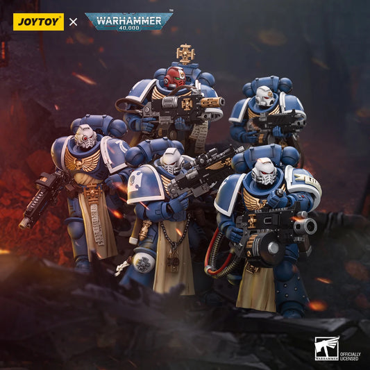 Figura d'azione Ultramarines Sternguard Veteran Warhammer 40k in scala 1/18, alta qualità e dettagliata, di Otaku Family Store.