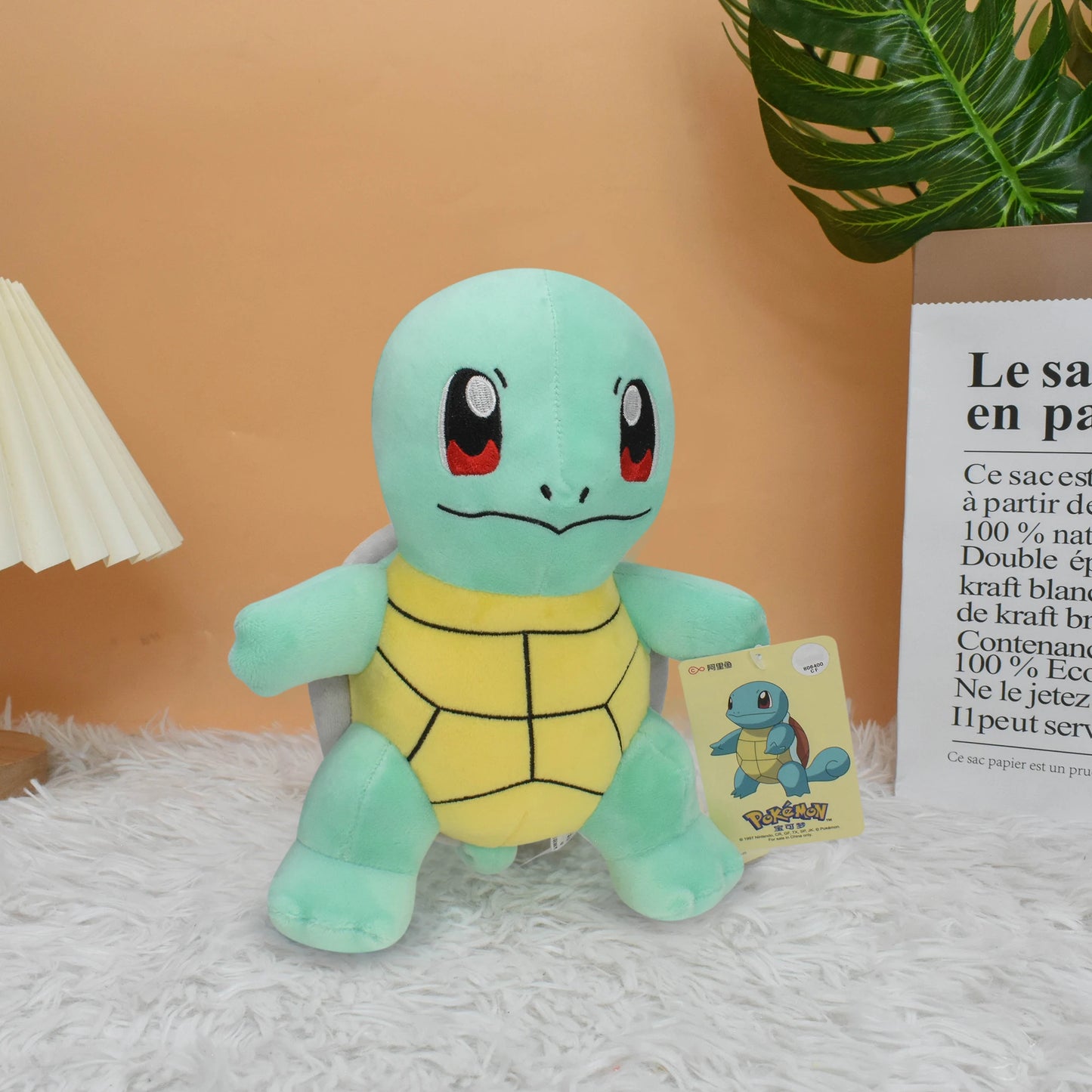Peluche Squirtle Pokémon di 7,9 pollici, morbido e soffice, in stile anime, marca Otaku Family Store Online