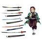 Spada katana Demon Slayer da cosplay di 104 cm, stile ninja anime, con dettagli realistici, perfetta per cosplay e collezioni.