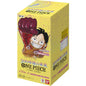 Set di carte One Piece Card Game Booster Box Romance Dawn, edizione giapponese, con carte illustrate e dettagliate.