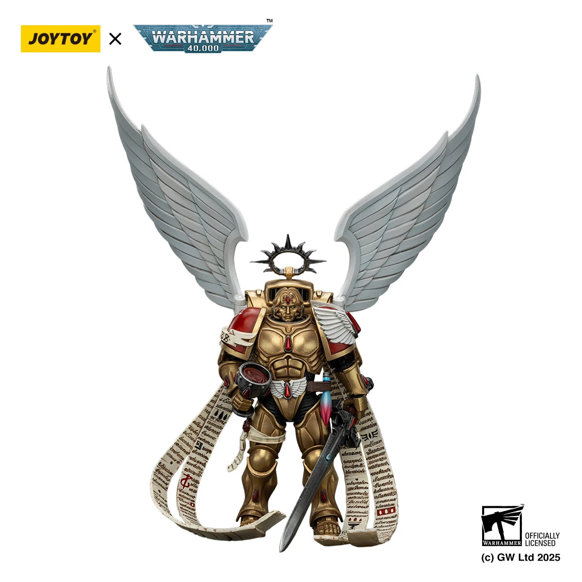 Action figure Warhammer 40K Blood Angels Sanguinor con spada Encarmine, figura da 1/18 di Otaku Family Store Online