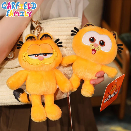 Peluche Garfield originale della famiglia Otaku, morbido e carino, ideale come giocattolo o decorazione per appassionati di anime.