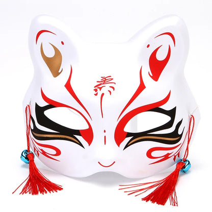 Maschera leggera da cosplay con volto di volpe, copricapo di animale, ideale come accessorio per feste di Halloween e costume