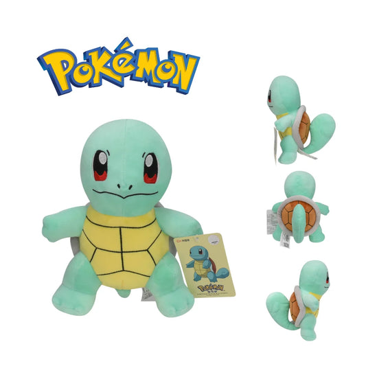 Peluche Squirtle 7,9 pollici della collezione Pokémon, morbido e soffice, perfetto come giocattolo o decorazione anime.