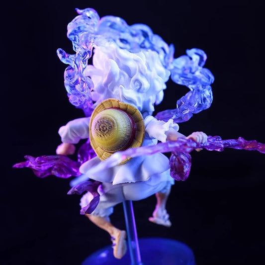 Figura d'azione Luffy Gear 5 Sun God Nika di One Piece, modello in PVC di 10cm, collezione anime, giocattolo per bambini