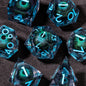 Dadi D&D Liquid Core Otaku Family, set resina con bordi affilati, accessorio per giochi di ruolo Dungeons & Dragons