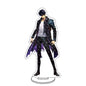 Supporto acrilico Solo Leveling Sung Jin-Woo, gadget in plastica trasparente, ideale per collezionisti e appassionati anime.
