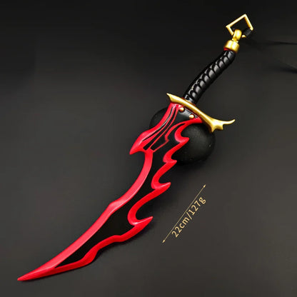 Portachiavi gadget Spada "Knight Killer" di Solo Leveling, dettagliata riproduzione in metallo, ideale per collezionisti anime e manga