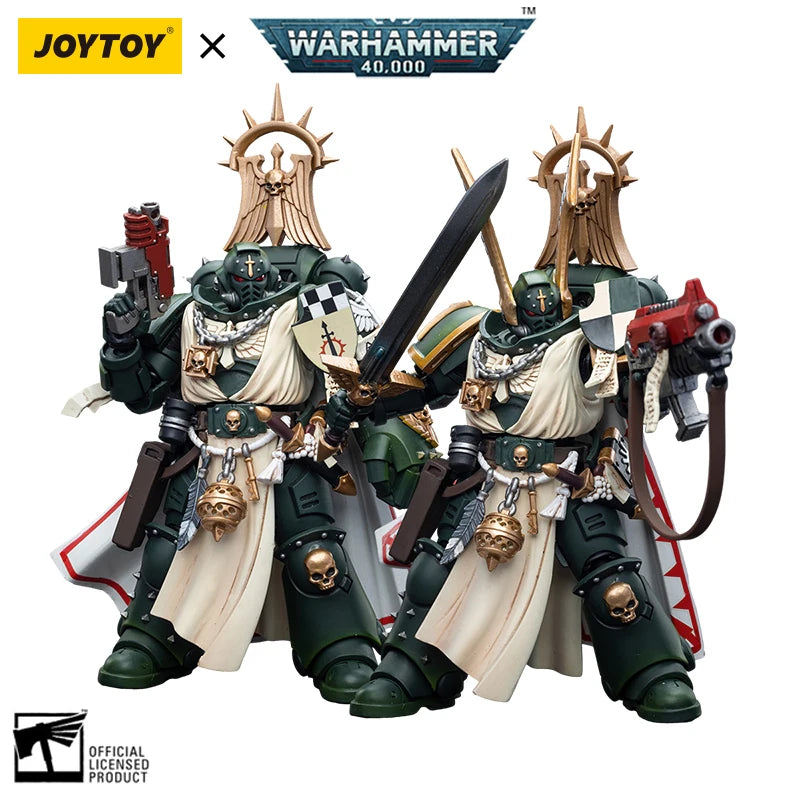 Figura d'azione Warhammer 40k Dark Angels Master Lazarus con pugno energetico, altezza 12cm, marca Otaku Family Store Online