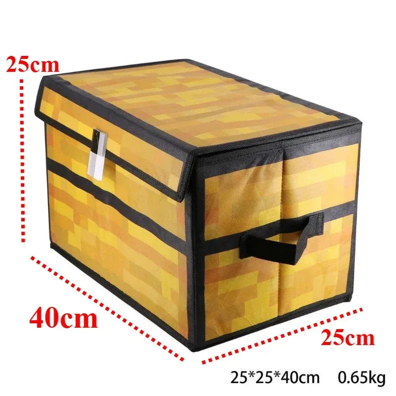 Box portapenne e oggetti in stile MineCraft con design cosplay, grande capacità, pieghevole e protettiva, decorazione divertente per casa.