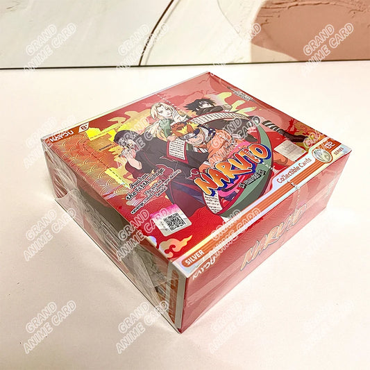 Scatola di carte Naruto KAYOU della collezione Booster Box, versione globale, con personaggi di Naruto e ninja anime.