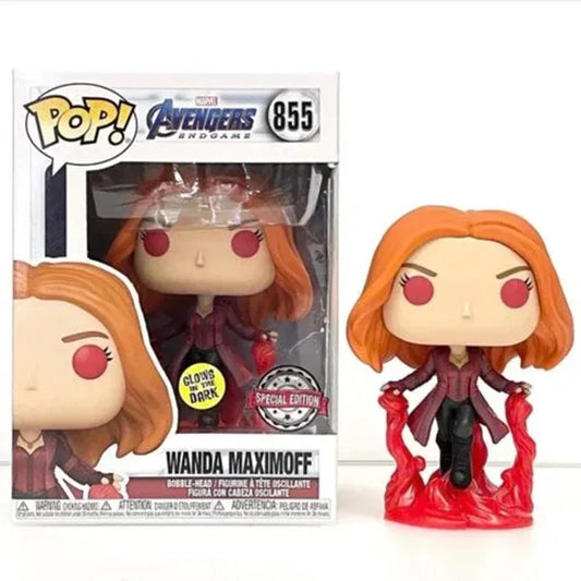 Funko Pop Doctor Strange e Scarlet Witch Edizione Limitata, figura da collezione multiverso di Marvel, con dettagli colorati e design dettagliato.