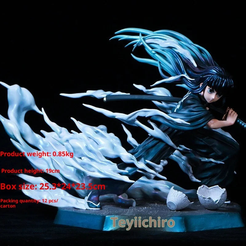 Figura d'azione Demon Slayer Kimetsu no Yaiba Tokito Muichiro nella posa da battaglia, figura da collezione Otaku Family Store Online