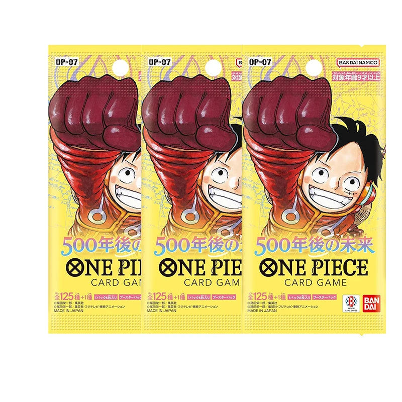 Pacchetto di carte da gioco One Piece Booster Pack OP01-OP12 della serie Otaku Family Store Online, con carte colorate e illustrazioni.