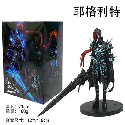 Figura di azione Cha Hae-in dalla collezione Solo Leveling, dettagliata e realistica, di Otaku Family Store Online.