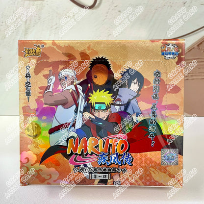 Scatola di carte Naruto KAYOU della collezione booster, con artwork delle carte Naruto, marchio Otaku Family Store Online.