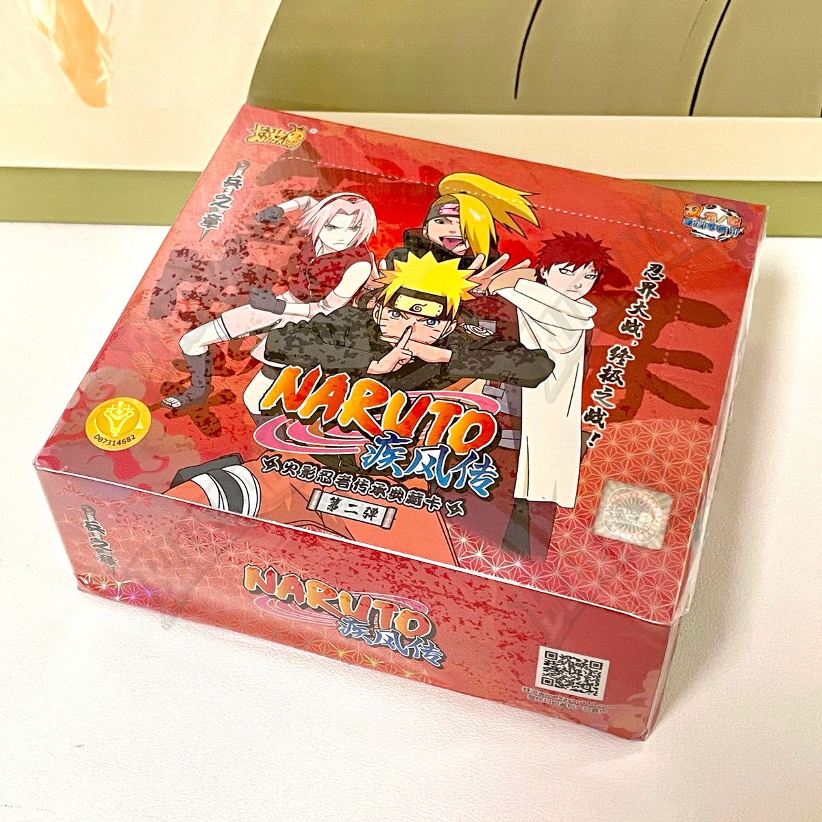 Carte da gioco Naruto TCG Kayou Chapter of the Ninja, scatola aperta con carte rare e iconiche, brand Otaku Family Store Online
