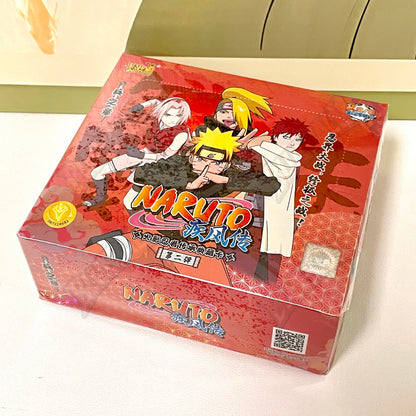 Carte da gioco Naruto TCG Kayou Chapter of the Ninja, scatola aperta con carte rare e iconiche, brand Otaku Family Store Online