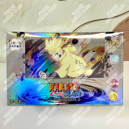 Scatola di carte KAYOU Naruto Collection Booster Box, ufficiale Otaku Family Store Online, con illustrazioni di personaggi Naruto.