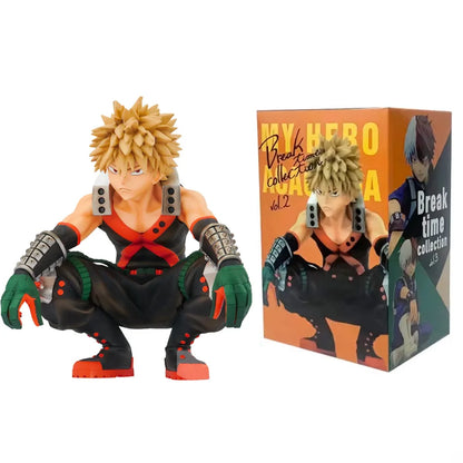Figura d'azione My Hero Academia di Midoriya Izuku, Todoroki Shouto e Bakugou Katsuki, personaggi anime dettagliati e dinamici