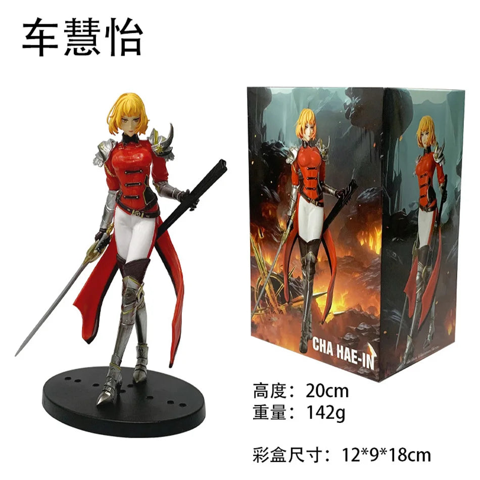 Action figure di Cha Hae-in della collezione Solo Leveling, dettagliata e posata, di alta qualità, prodotto da Otaku Family Store Online.