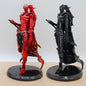 Figura d'azione Igris, il Comandante Rosso Sangue di Solo Leveling, con dettagli complessi e colori vivaci, in stile anime.