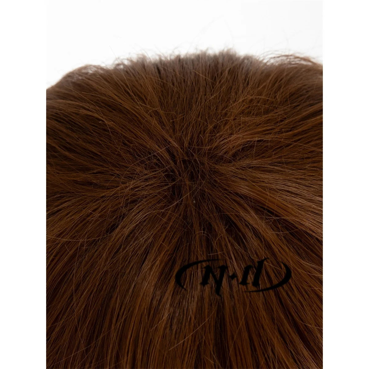 Parrucca cosplay Light Yagami Death Note, capelli castano chiaro, alta qualità Kanekalon, ideale per Halloween e costumi anime.