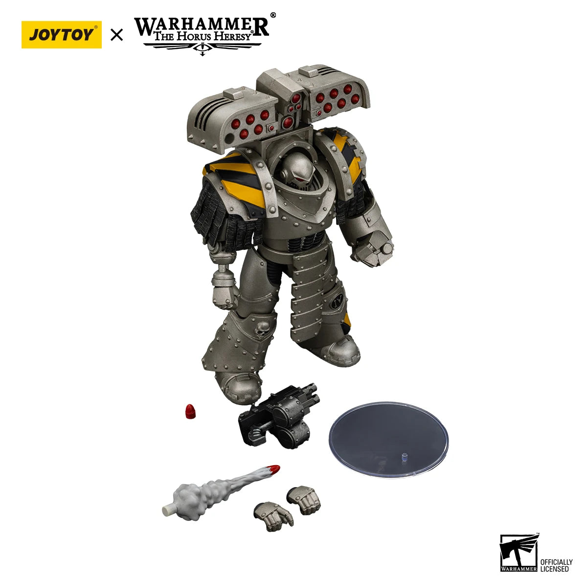Action figure Warhammer 40K Iron Warriors Tyrant Siege Terminator con lanciagranate, modello in plastica da 1/18