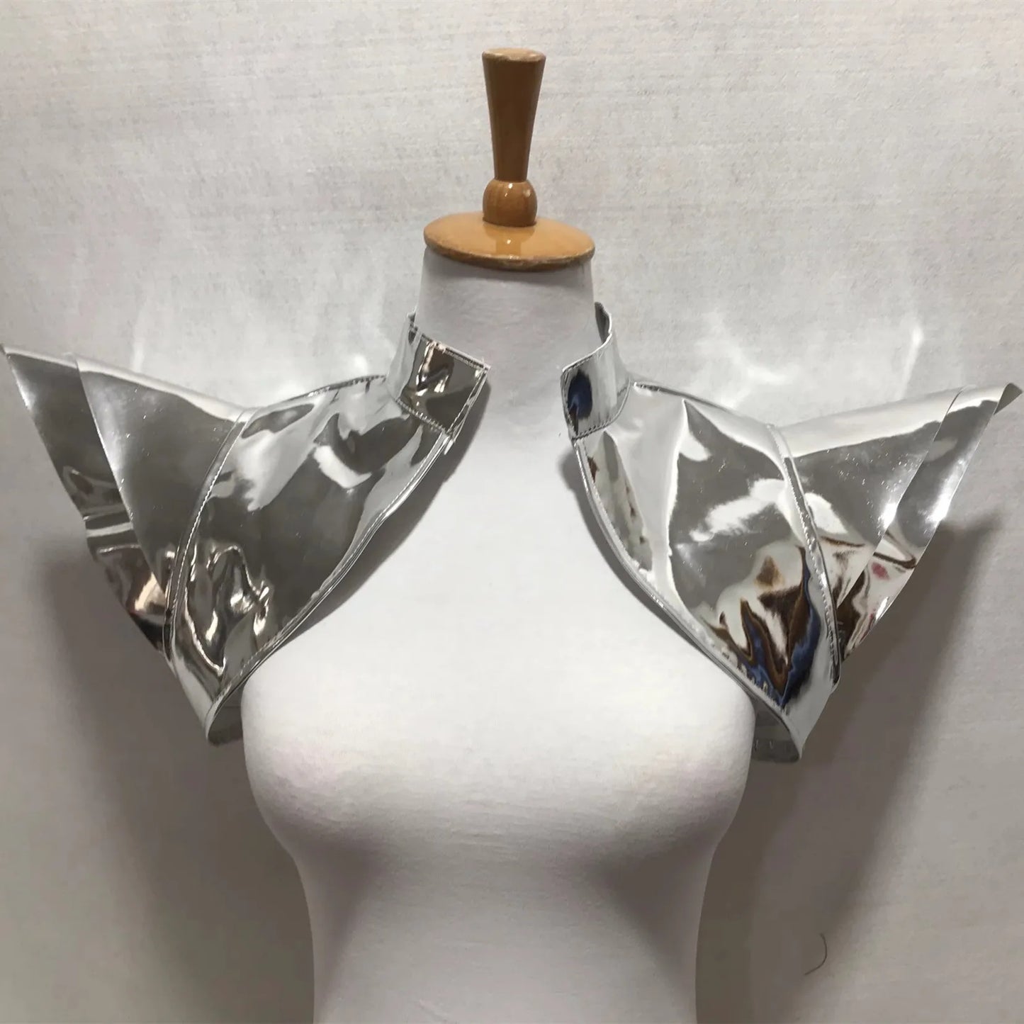 Mini gonna in pelle dorata e argentata, costume cosplay con laser, perfetta per danza e cosplay, di Otaku Family Store Online