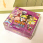 Carte da gioco Naruto TCG KAYOU Chapter of the Ninja, box con carte rare e aperta, immagini di carte colorate sullo sfondo.