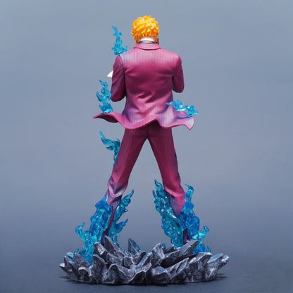 Figura action Sanji di ONE PIECE, 25cm in PVC, statuetta dettagliata, decorazione da scrivania, collezione e regalo Otaku Family Store