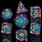 Set di 6 dadi in resina liquida con bordi affilati, gadget della collezione RPG Otaku Family Store Online.