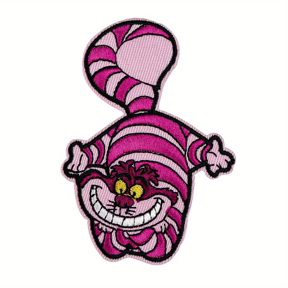 Toppa ricamata Cat Cheshire Otaku Family, applique da sogno per abbigliamento e fai-da-te, dettagli colorati e artigianali.