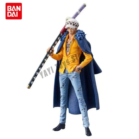 Figura di azione One Piece DXF Wano Country Trafalgar Law, altezza 18 cm, con dettagli del personaggio e pose dinamiche