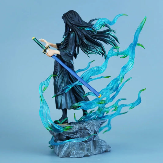 Figura d'azione di 25 cm di Tokitou Muichirou da Demon Slayer, figura in PVC dettagliata, perfetta per collezionisti e fan anime