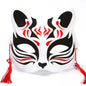 Maschera leggera per il viso di volpe cosplay, copricapo animale con accessori per Halloween e feste a tema, marca Otaku Family.