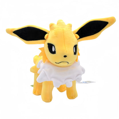Set completo di peluche Pokémon Eevee e famiglia, include Sylveon, Umbreon, Vaporeon, Flareon e Pikachu, giocattoli imbottiti.
