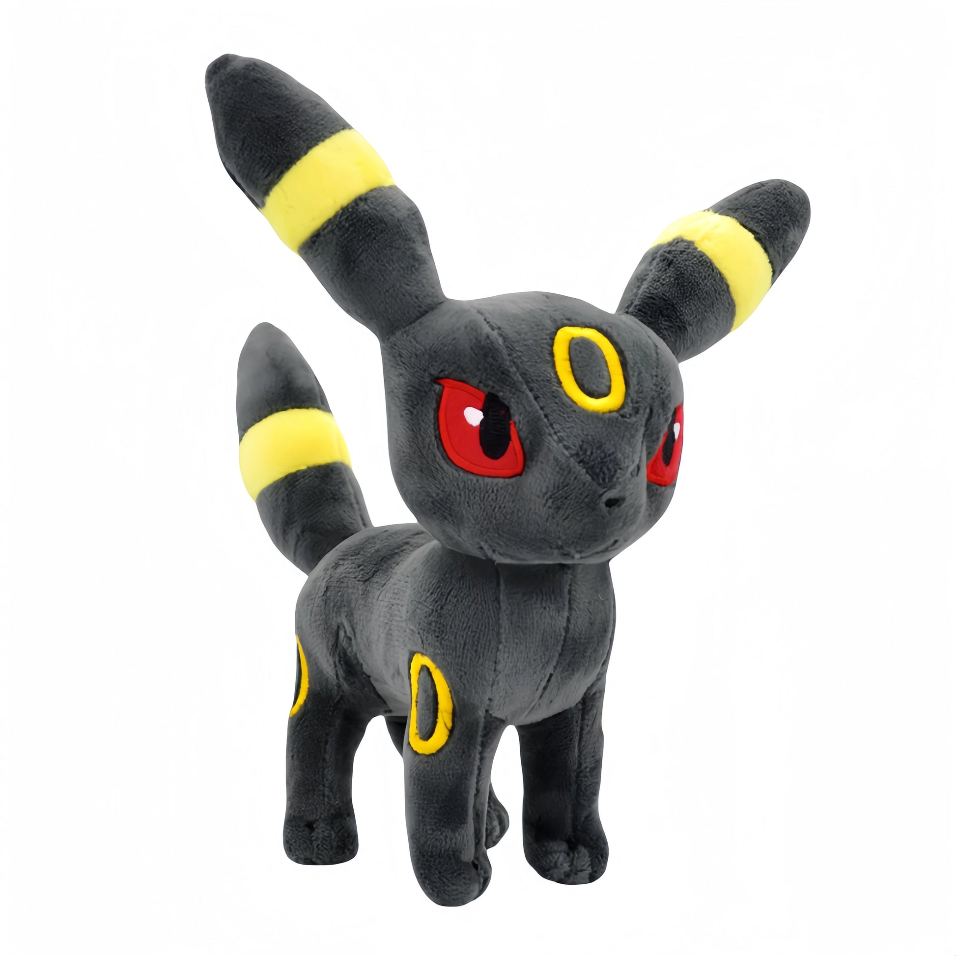 Set completo di peluche Pokémon Eevee e famiglia, include Sylveon, Umbreon, Vaporeon, Flareon e Pikachu, morbidi e da collezione.