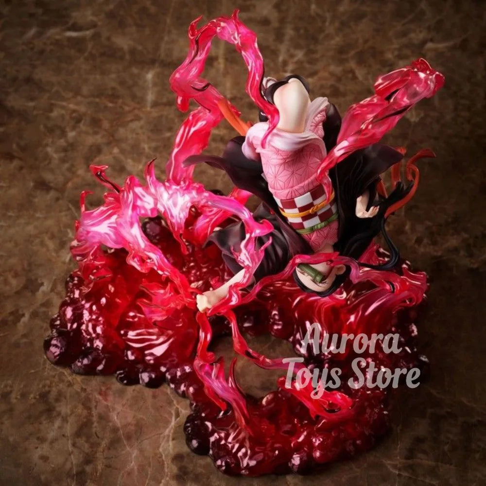 Figura action Nezuko Kamado Demon Slayer in PVC, collezione di 18cm, perfetta come regalo, dettagliata e fedele al personaggio.