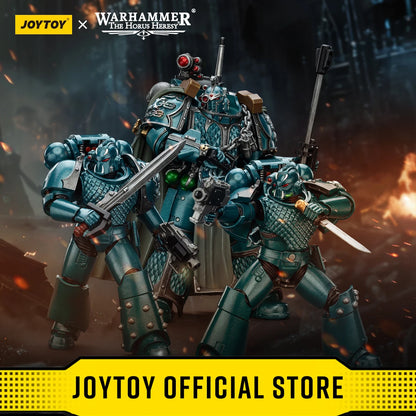 Figura d'azione Warhammer The Horus Heresy Alpha Legion Exodus Headhunter Prime, dettagliata e realistica, di Otaku Family Store.