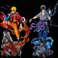 Figura d'azione Sasuke e Naruto, personaggi della serie Naruto, con dettagli realistici e stile ninja.