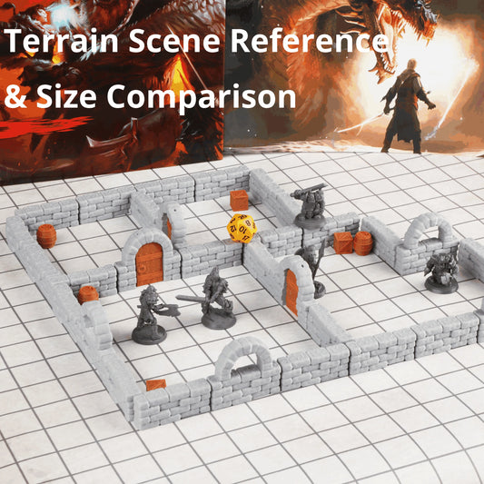 Gadget Le Mura del Dungeon Ti Attendono di Otaku Family Store Online, dettagliate mura in miniatura per giochi di ruolo 28mm